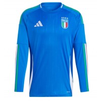Camisa de time de futebol Itália Replicas 1º Equipamento Europeu 2024 Manga Comprida